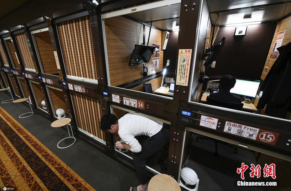 リモートワークに商機見いだすカプセルホテル　日本・東京