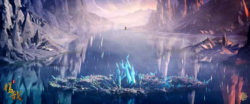 山水画のような背景画が美しい！　アニメ映画「楊戩」の最新ポスター