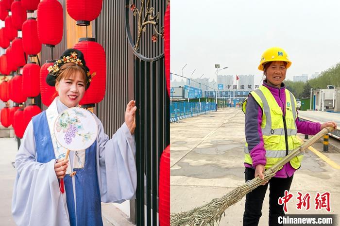 作業用具を団扇に持ち替え、漢服姿で迎えた国際女性デー　陝西省