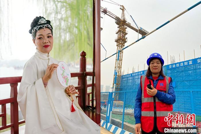 作業用具を団扇に持ち替え、漢服姿で迎えた国際女性デー　陝西省