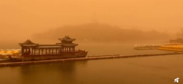 北京に黄砂襲来！PM10が1立方メートルあたり500超え　モンゴルで発生か