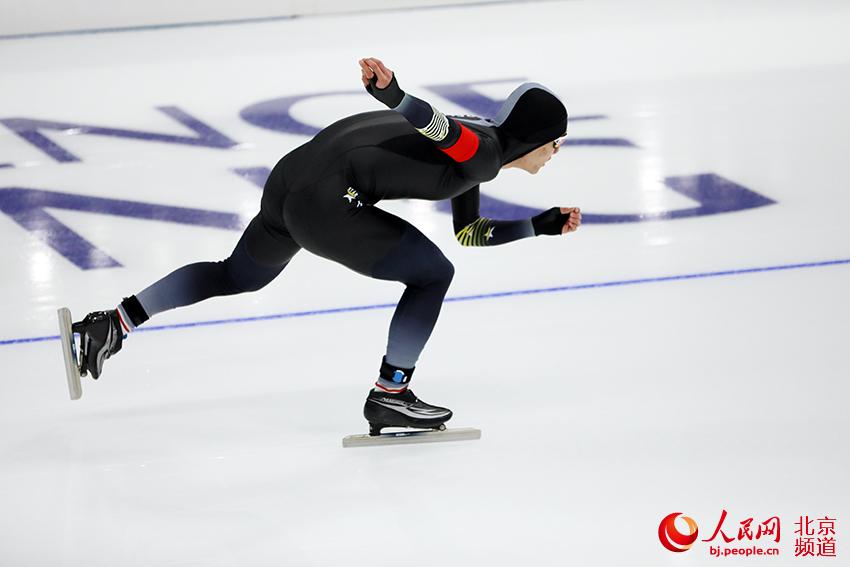 表彰式は「無接触方式」　北京の国家スピードスケート館で試合開催中