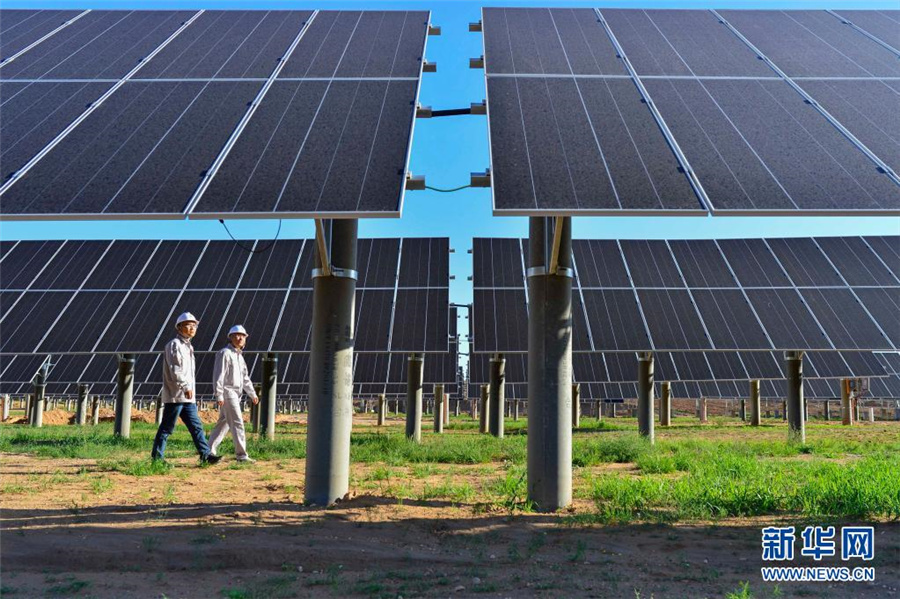 内モンゴル、石炭採掘陥没エリアに太陽光発電所を建設