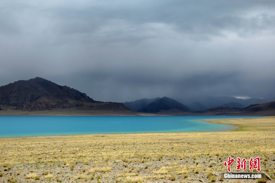 西蔵アリ地区の美しい高原の塩湖「拉果錯」