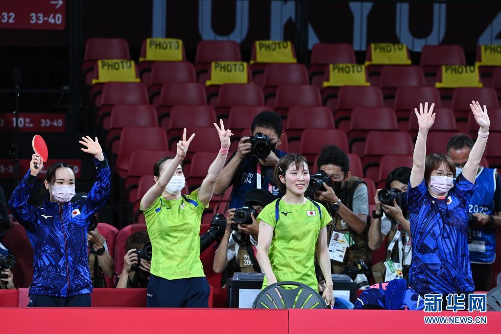 東京五輪の卓球女子団体で中国が決勝進出　5日に日本と対戦