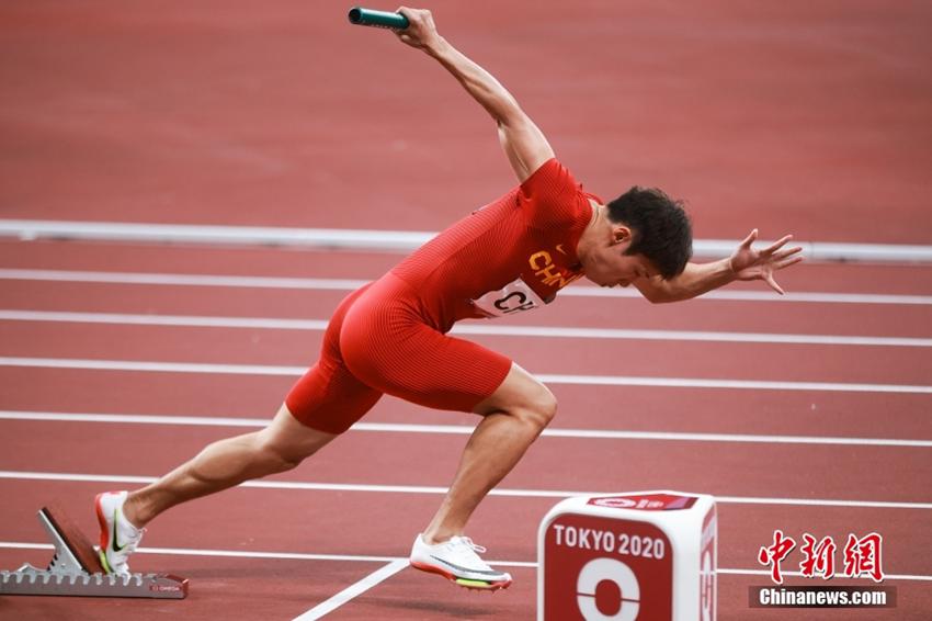 東京五輪の陸上競技男子4×100メートルリレーで中国が4位に入賞