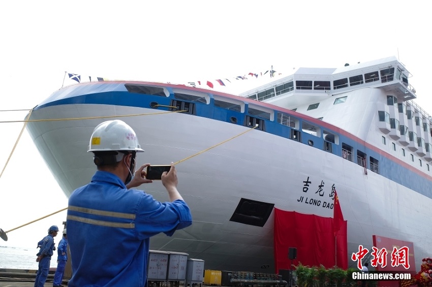 中国で最も豪華な貨客船「吉竜島号」が命名・引き渡しへ