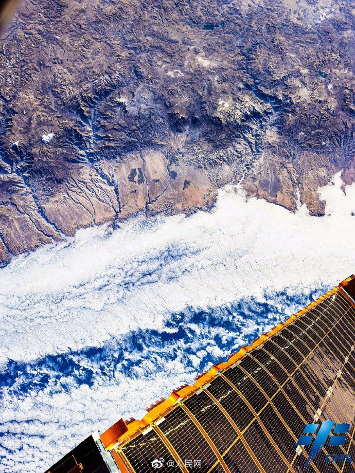 中国人宇宙飛行士から再び「雄大で美しい地球」の画像届く！