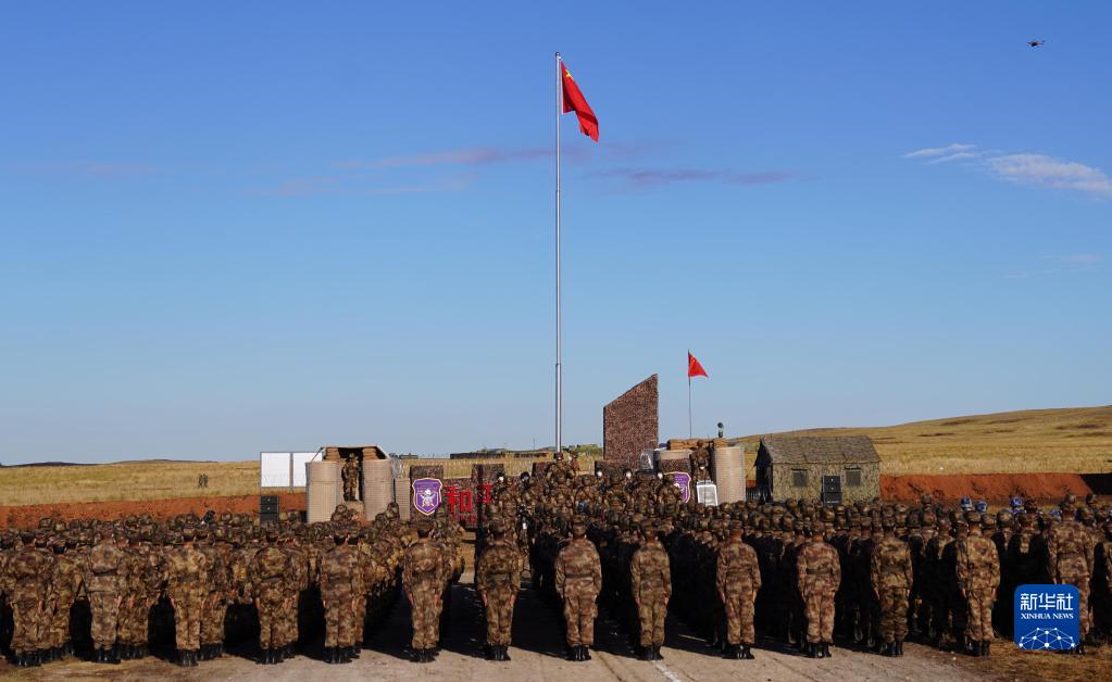 SCO合同軍事演習「平和の使命2021」、「中国キャンプ」開設式