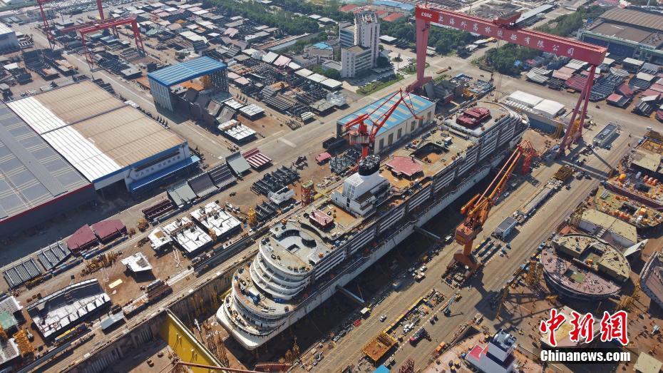 中国が初めて建造する大型クルーズ客船「H1508」　上海