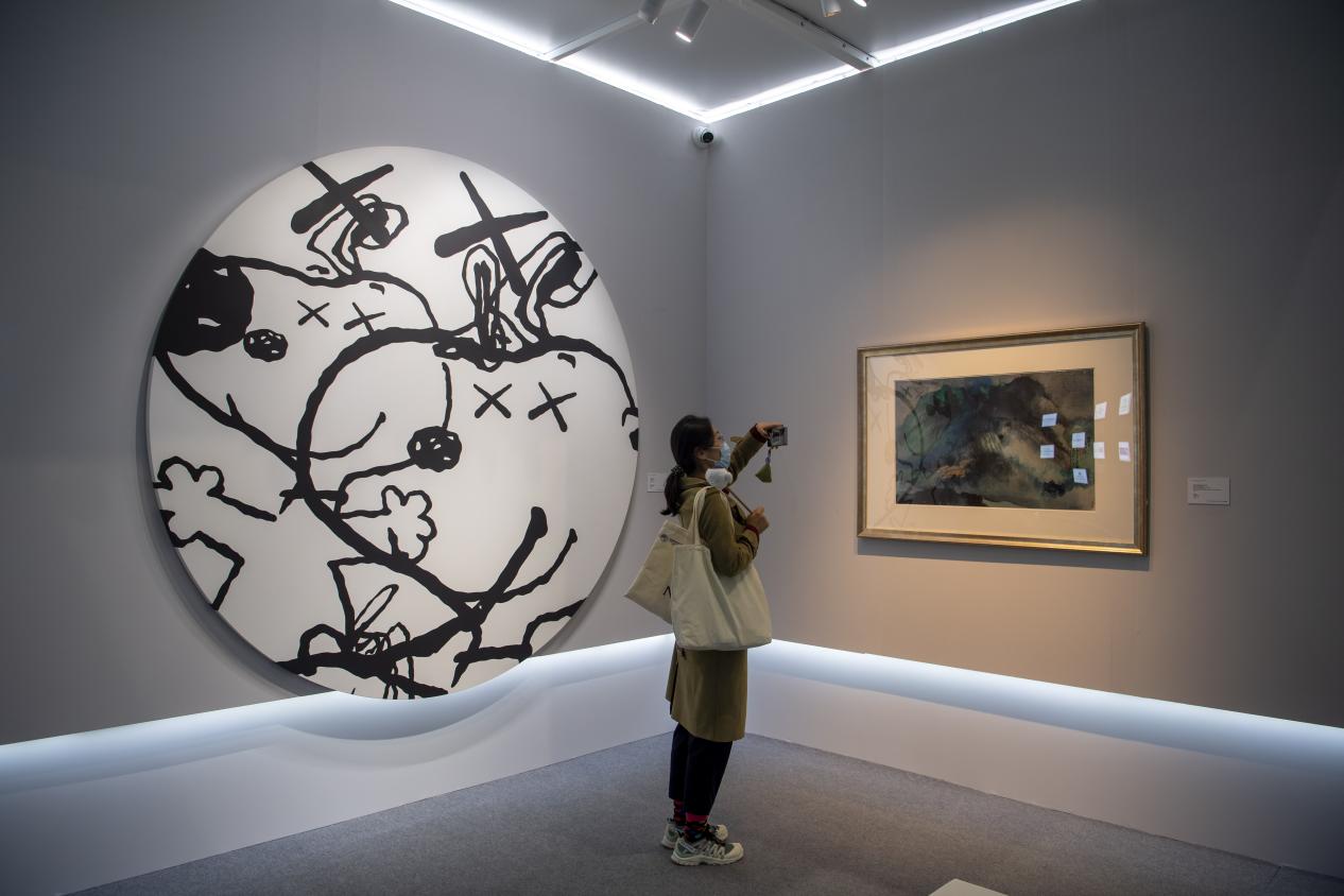 初めて設置された文化財・芸術品ブースに注目集まる第4回輸入博　上海市