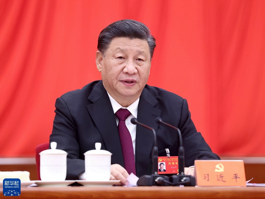 中国共産党第19期中央委員会第6回全体会議が11月8日から11日まで北京で開催され、習近平総書記が重要談話を発表（撮影・鞠鵬）
