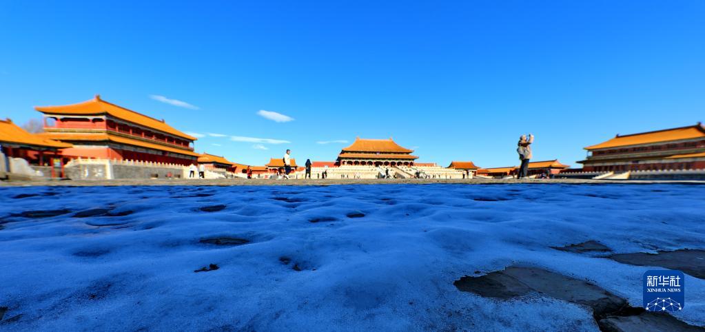 北京市各所の美しい初冬の景色