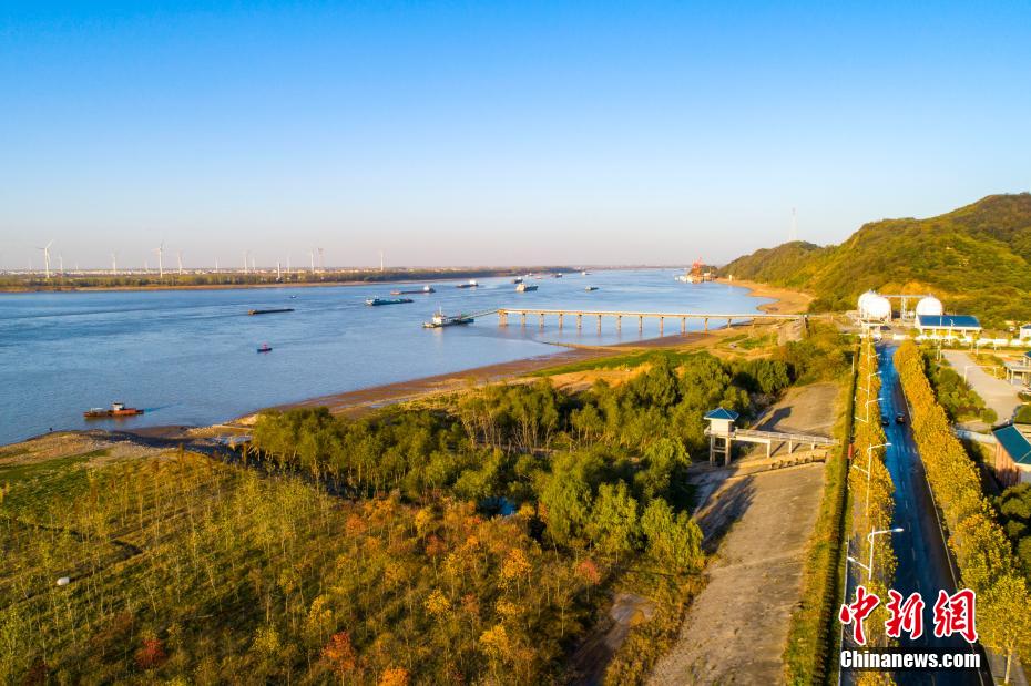 上空から撮影した長江の「最も美しい沿岸線」湖口区間