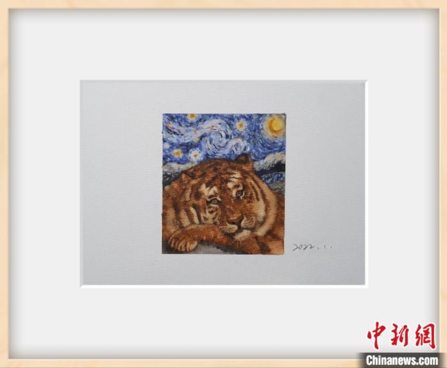 世界の名画に「迷い込んだ」トラたち　甘粛省