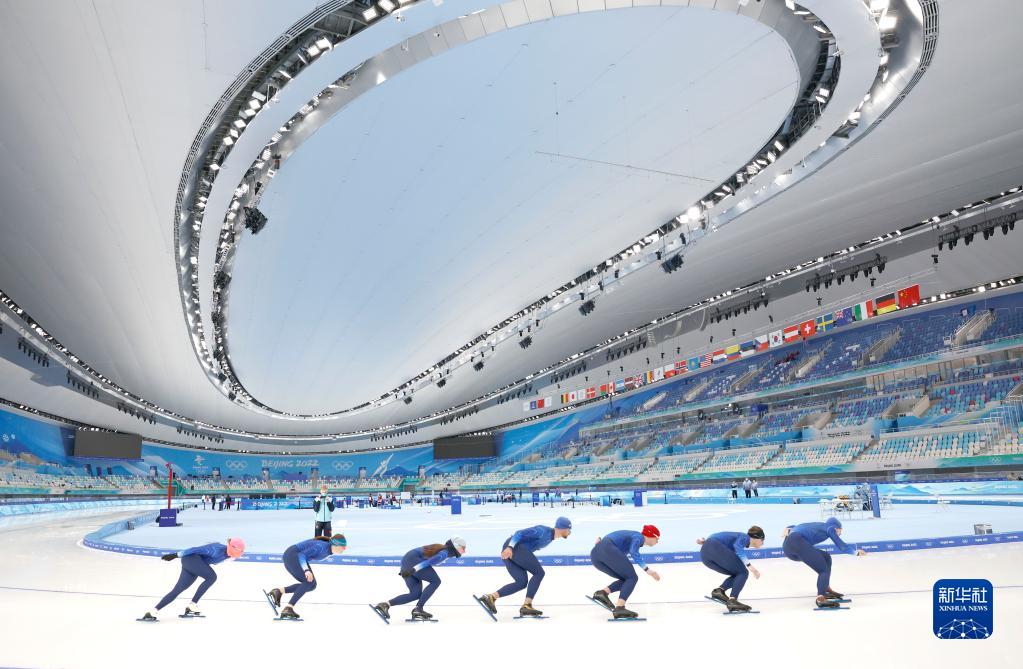 国家スピードスケート館「アイスリボン」がメディアに正式公開　北京