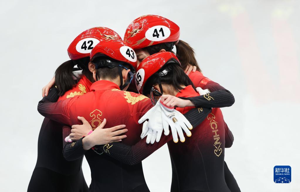 ショートトラック女子3千メートルリレーで中国が銅メダル　北京冬季五輪