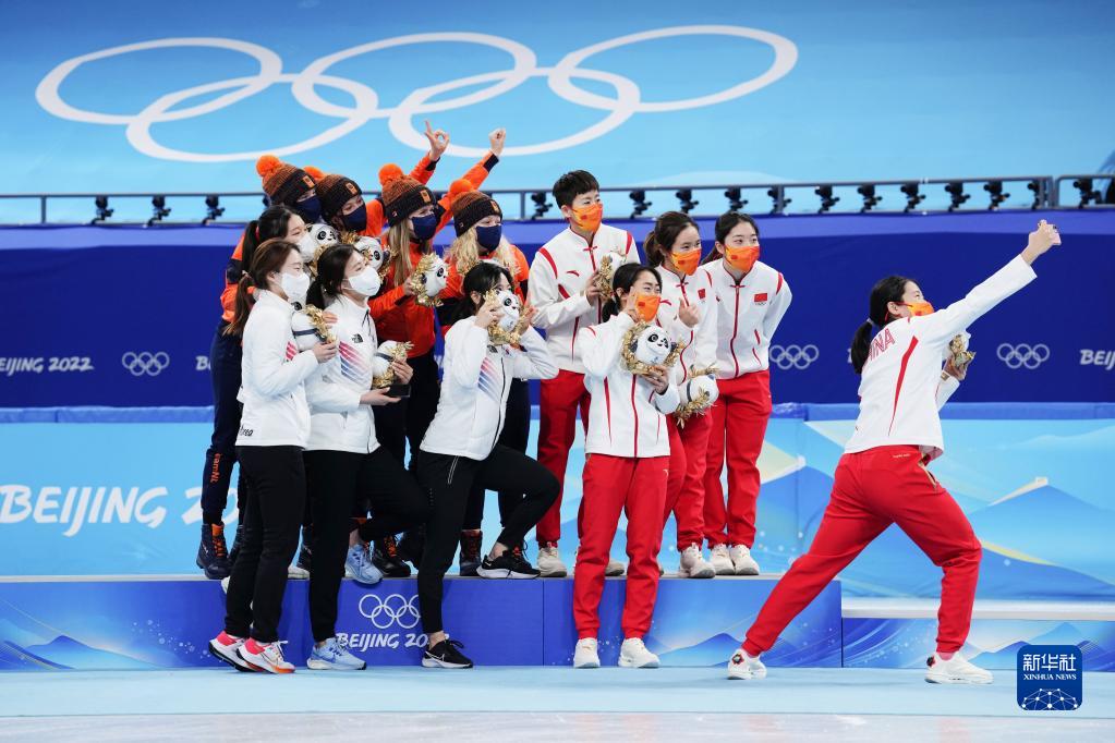 ショートトラック女子3千メートルリレーで中国が銅メダル　北京冬季五輪