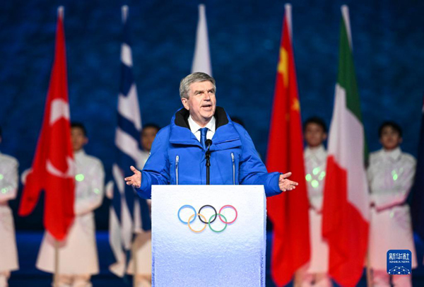 バッハIOC会長「北京冬季五輪は真に比類なき冬季大会」