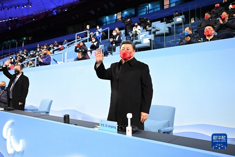 習近平国家主席が北京冬季パラリンピック開会式で開会宣言