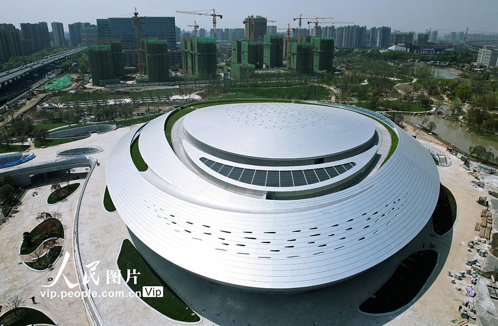 2022杭州アジア競技大会eスポーツセンター（写真著作権は人民図片が所有のため転載禁止/撮影・龍巍）。