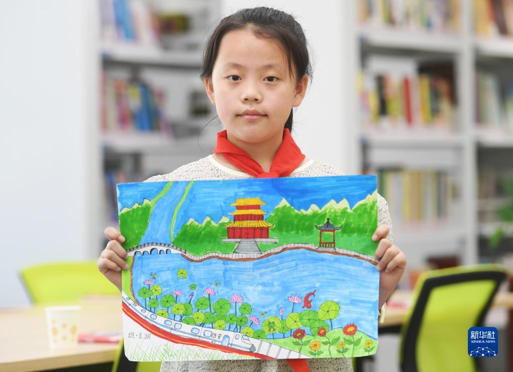 雄安の未来を担う子供たちが描く雄安　河北省