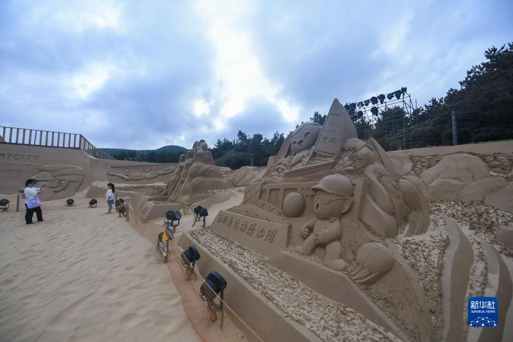 江蘇省舟山で「国際砂の彫刻フェスティバル」が開幕