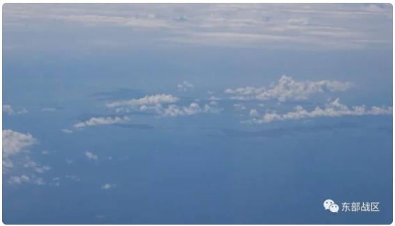 東部戦区飛行士が俯瞰した澎湖列島の様子