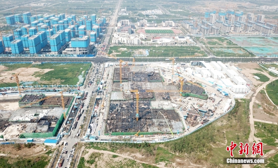 順調に建設が進む中国星網雄安新区本部ビル建設プロジェクト