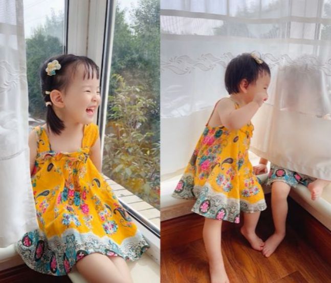 おばあちゃんが娘のスカートを孫娘用に見事リメイク　遼寧省