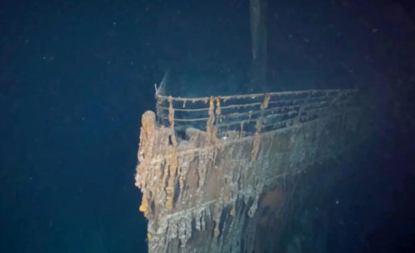 沈没した豪華客船「タイタニック号」の8K映像が公開