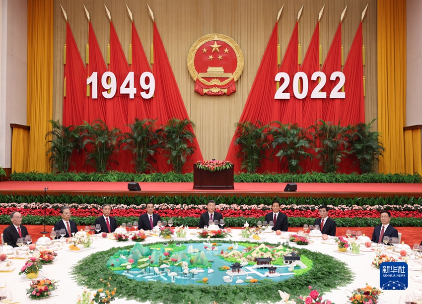 中華人民共和国建国73周年祝うレセプションが人民大会堂で開催