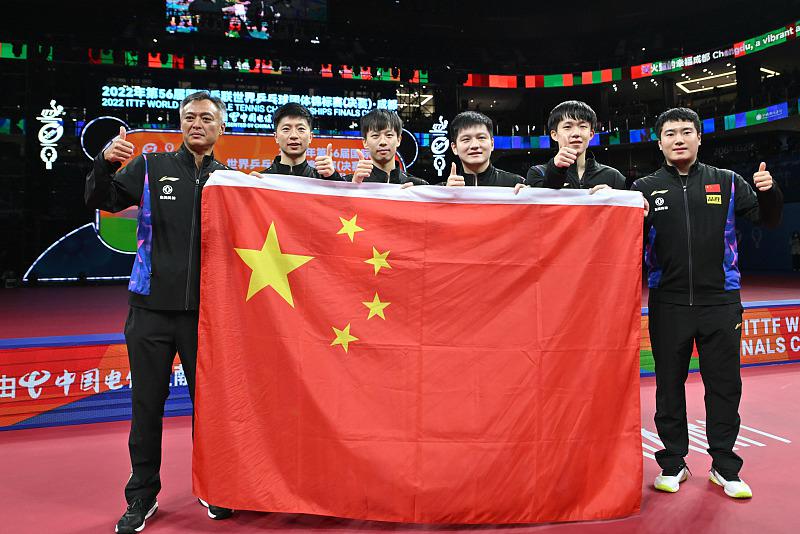 中国が男子団体十連覇を達成　世界卓球選手権団体戦