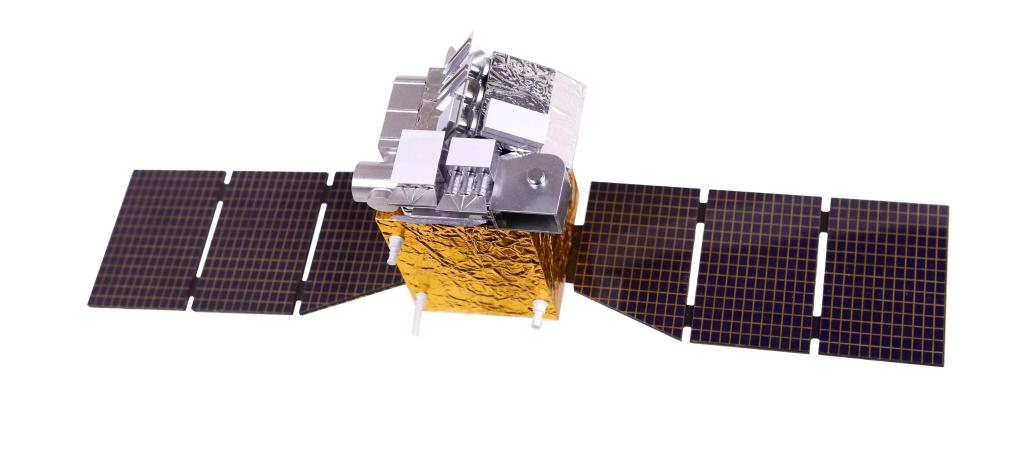 グローバル二酸化炭素モニタリング科学実験衛星のイメージ図。（画像提供は中国科学院大気物理研究所）