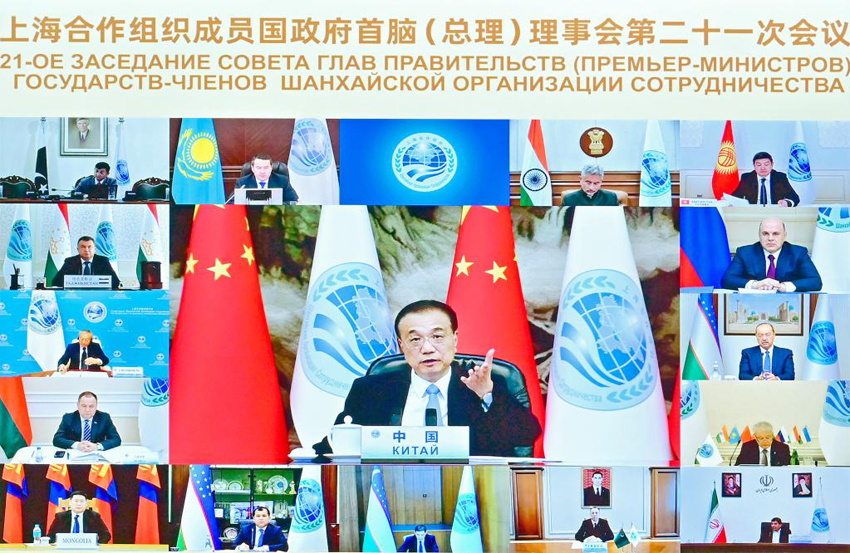 李克強総理が上海協力機構加盟国政府首脳（総理）理事会第21回会議を開催