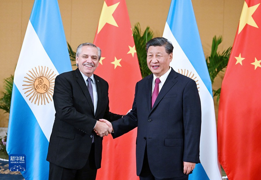 習近平国家主席がアルゼンチンのフェルナンデス大統領と会談