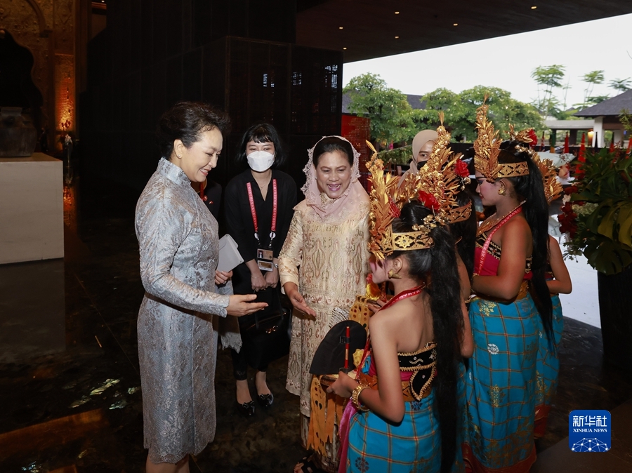 彭麗媛夫人がインドネシア大統領夫人と会談