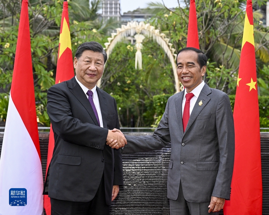 習近平国家主席がインドネシアのジョコ大統領と会談