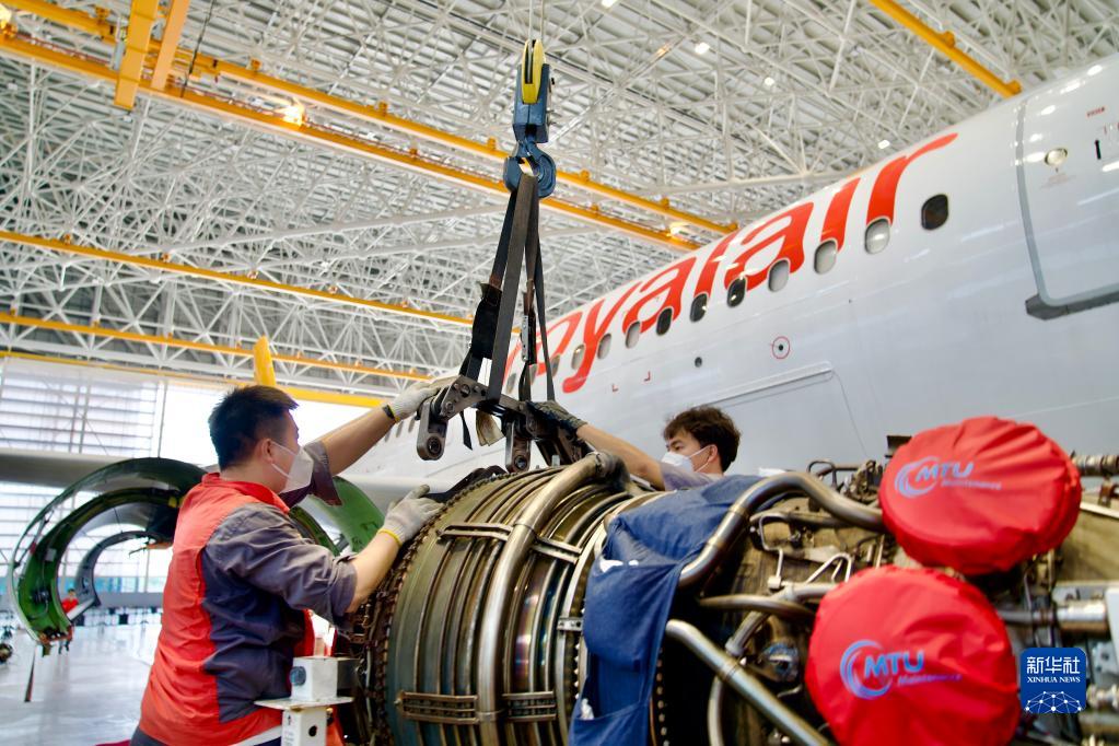 海南自由貿易港が初の海外航空機エンジン交換業務を開始