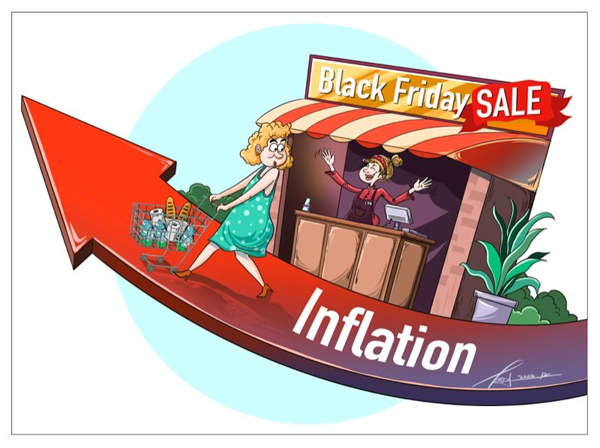 【イラストで読み解く高止まりの米インフレ率】ブラックフライデーの爆買いは過去のものに