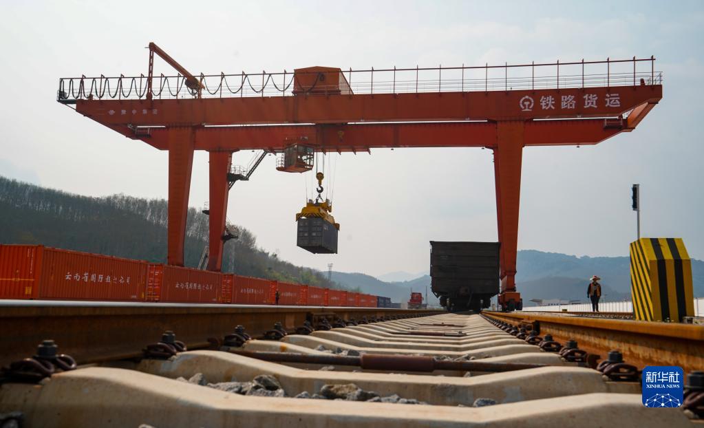 中国・ラオス鉄道のインターモーダル輸送貨物量が大幅に増加
