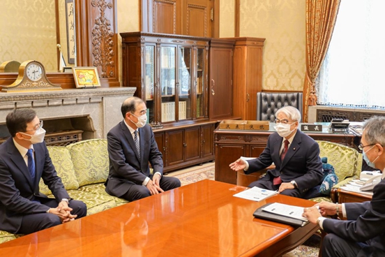 孔鉉佑駐日大使が日本の衆参両院議長に離任の挨拶