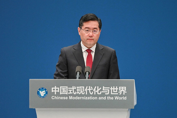 秦剛外交部長が「中国式現代化と世界」藍庁フォーラムで基調演説