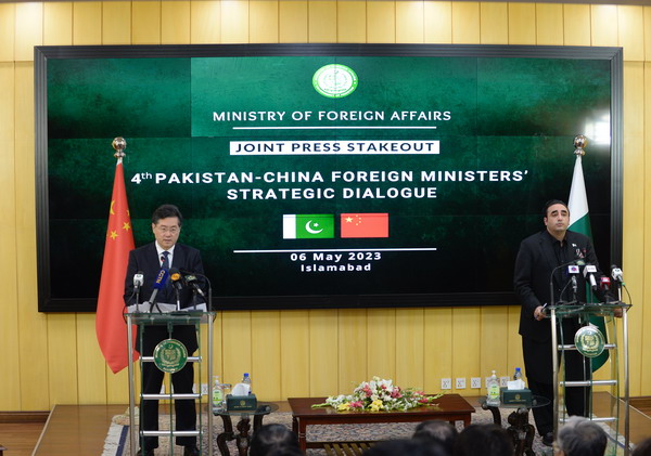 秦剛外交部長「中国とパキスタンの包括的協力を強化・加速」