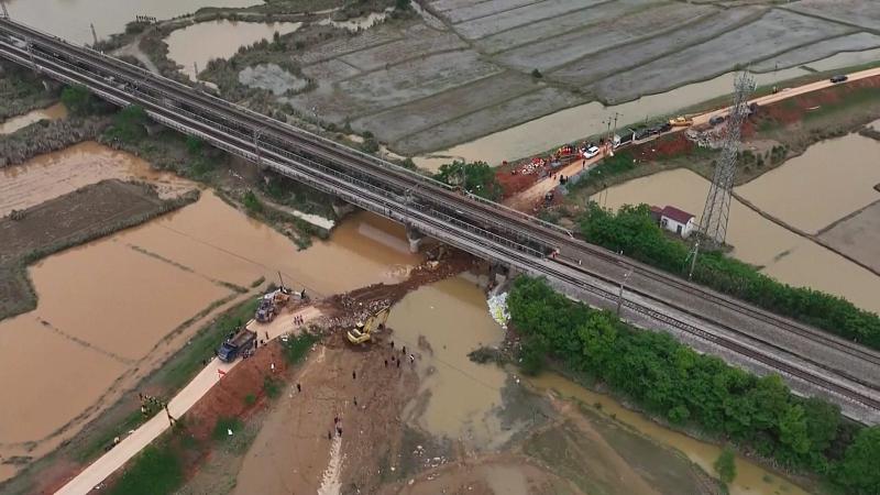 江西省や福建省の河川21本が洪水警戒水位超える