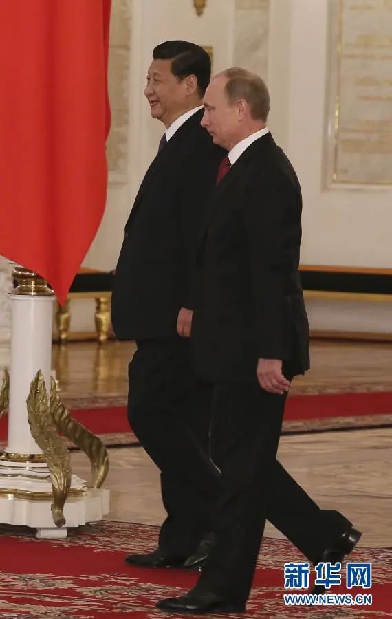 2013年3月22日、習近平国家主席はモスクワのクレムリン宮殿でプーチン大統領の催した歓迎式典に出席した（撮影・蘭紅光）