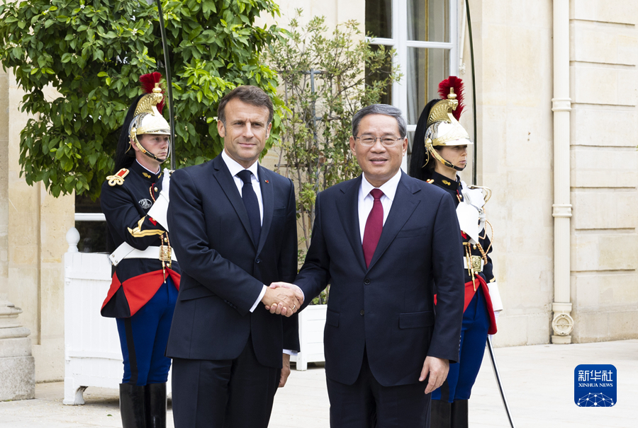 李強総理がフランスのマクロン大統領と会談