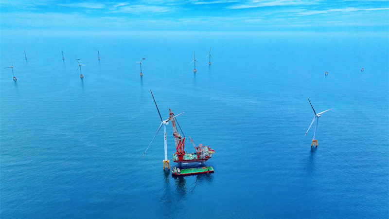 世界初の16MW洋上風力発電機、福建洋上風力発電所で据付に成功