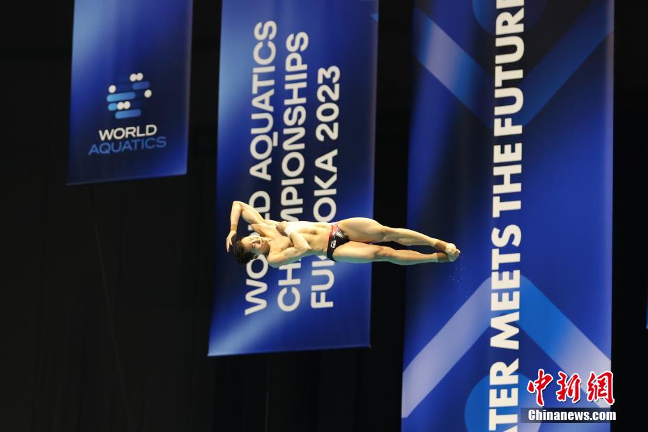 男子3メートル飛板飛込で中国が優勝　世界水泳選手権福岡2023