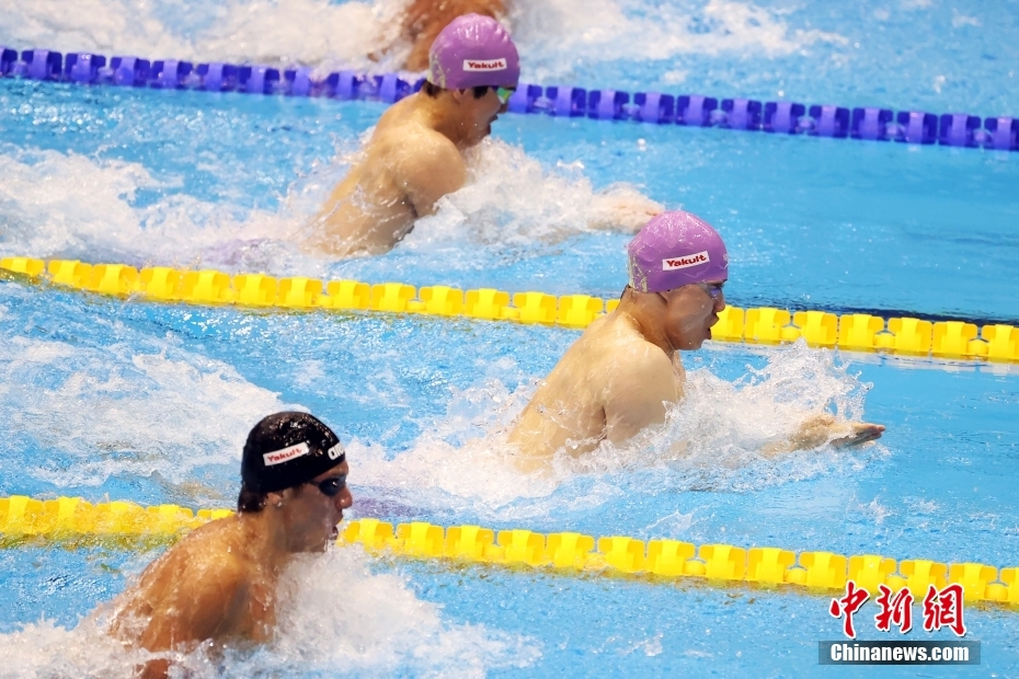 男子50メートル平泳ぎで中国の覃海洋選手が優勝　世界水泳選手権2023福岡大会